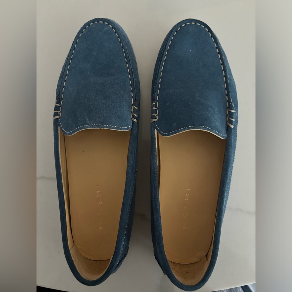M.Gemi Felize driving loafer in blue suede, size 39, like new condition